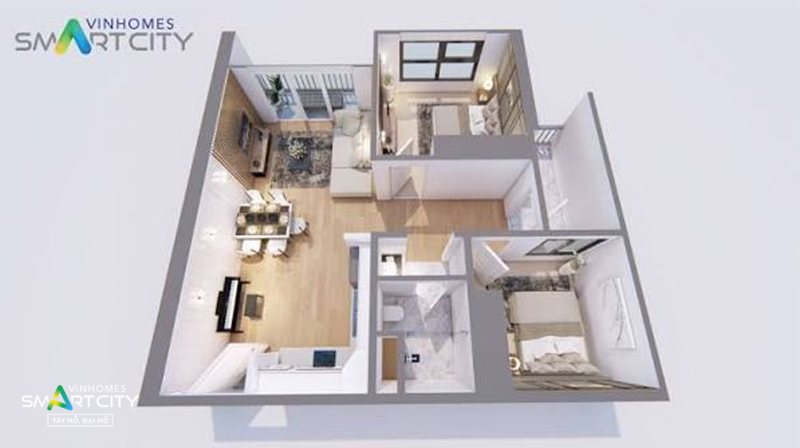 Căn hộ 2 phòng ngủ Vinhomes Smart City - Căn hộ 2 phòng ngủ Vinhomes Smart City có đặc điểm gì? Căn hộ 2 phòng ngủ Vinhomes Smart City - Căn hộ 2 phòng ngủ Vinhomes Smart City có đặc điểm gì?
