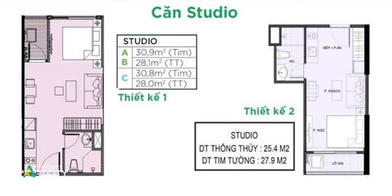 Căn hộ Studio Vinhomes Smart City - Diện tích phổ biến Căn hộ Studio Vinhomes Smart City - Diện tích phổ biến