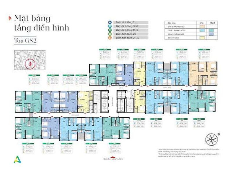 Tòa GS2 The Miami - Tư duy tối ưu diện tích và công năng Tòa GS2 The Miami - Tư duy tối ưu diện tích và công năng