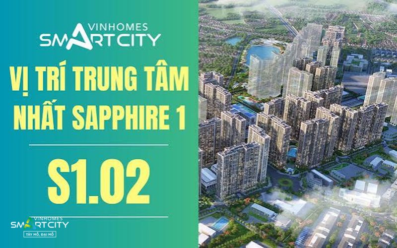Tòa Sapphire S1.02 - Tòa Sapphire S1.02 nằm ở đâu trong phân khu The Sapphire 1?