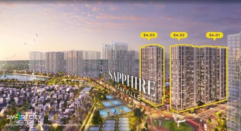 Tòa Sapphire S2.04 - Các loại căn và diện tích phổ biến
